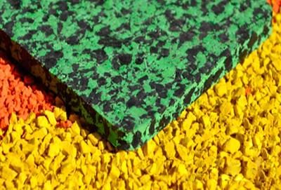 Рулонное резиновое покрытие ANT Flex Eco Granit, EPDM 70%, плотность 1300 кг/м3, толщина 9 мм.